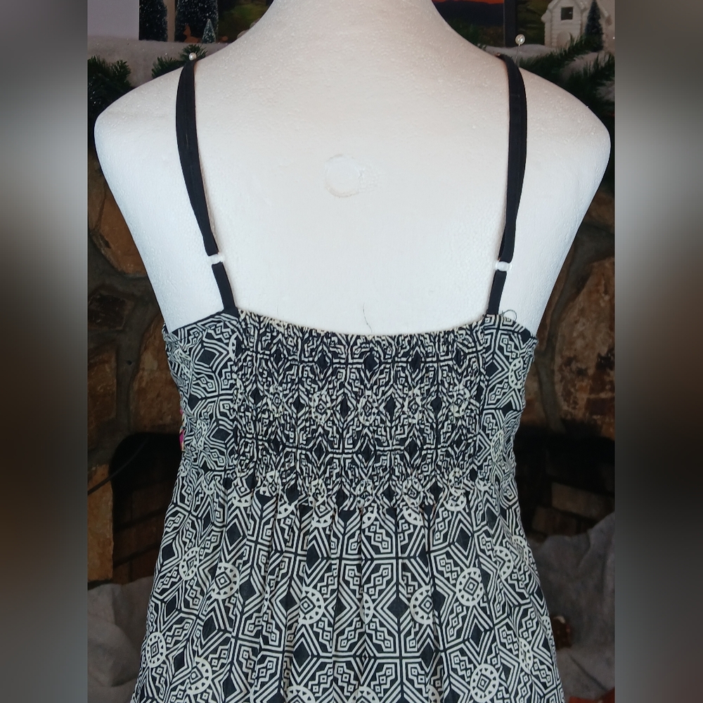 Grifflin Paris Y2k Colorful Geometric Pattern Dress Large Adjustable Straps - Picture 8 of 12